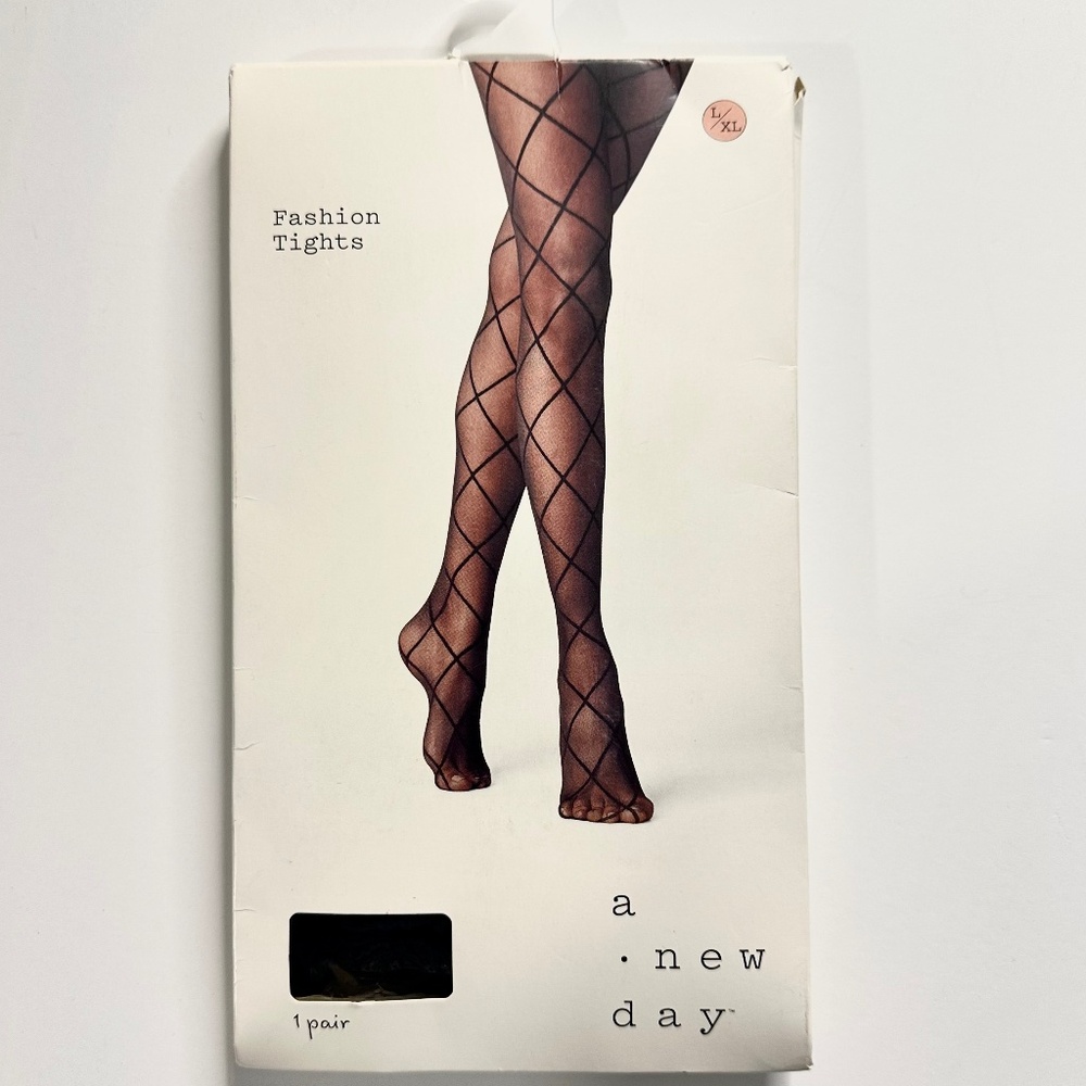 A new day Fashion Tights Black Diamond SZ L/XL NWT